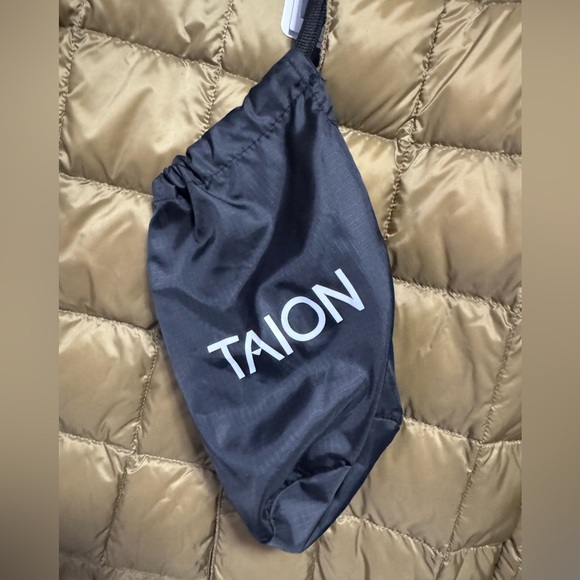 Taion Crew Neck Button Down Jacket L NWT Olive / Beige - Picture 5 of 5